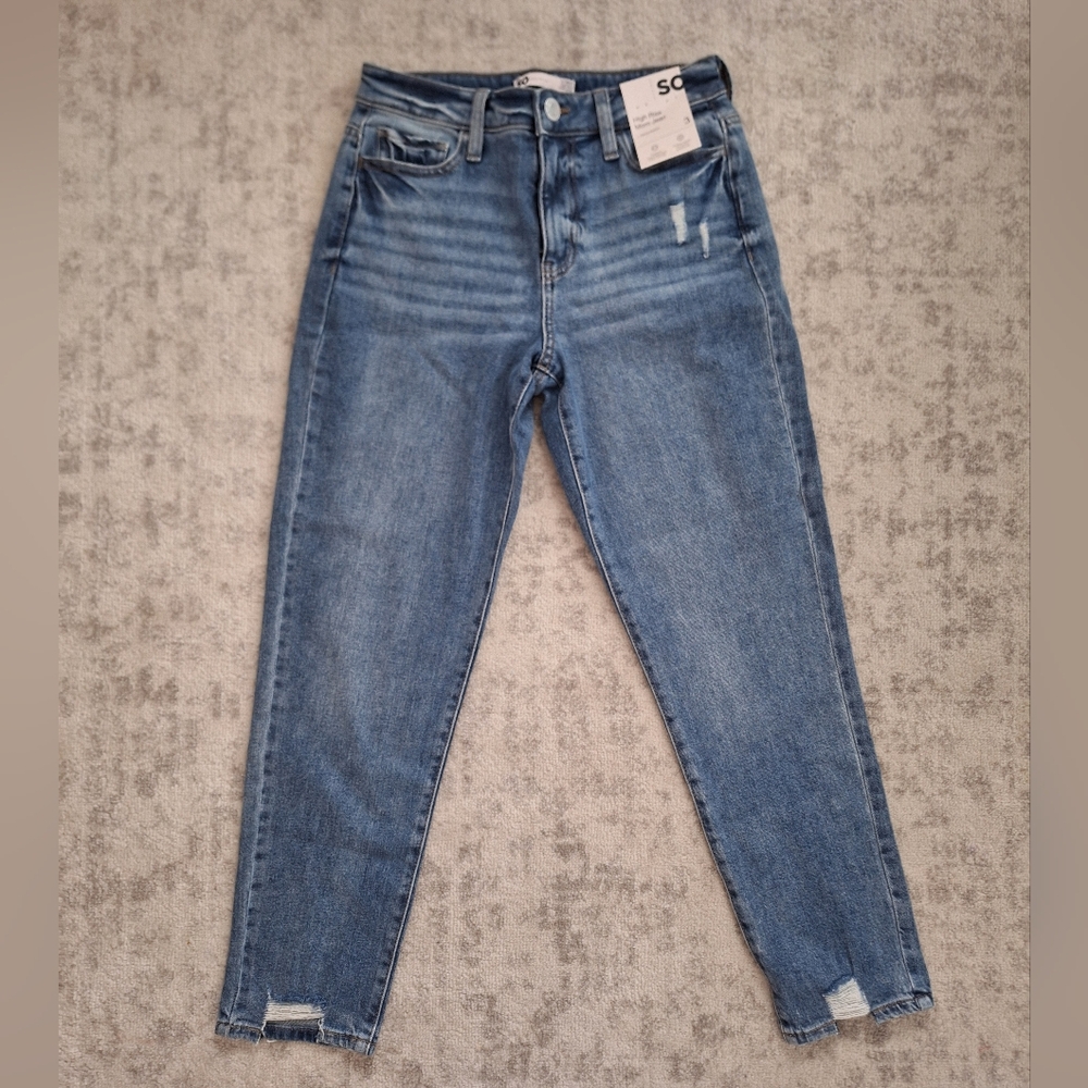 SO High Rise Mom Jeans